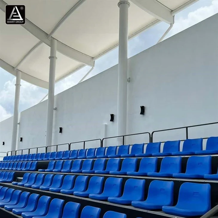 Fixed Steel Grandstand with Membrane Roof for Outdoor Football Stadiums best